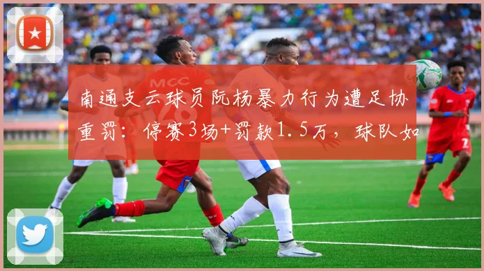 南通支云球员阮杨暴力行为遭足协重罚:停赛3场+罚款1.5万,球队如何应对?